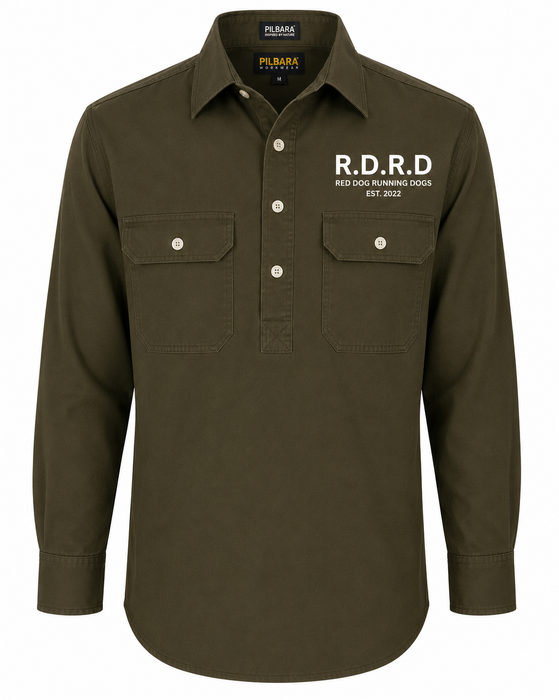RDRD Pilbara Men's Closed Front L/S Shirt