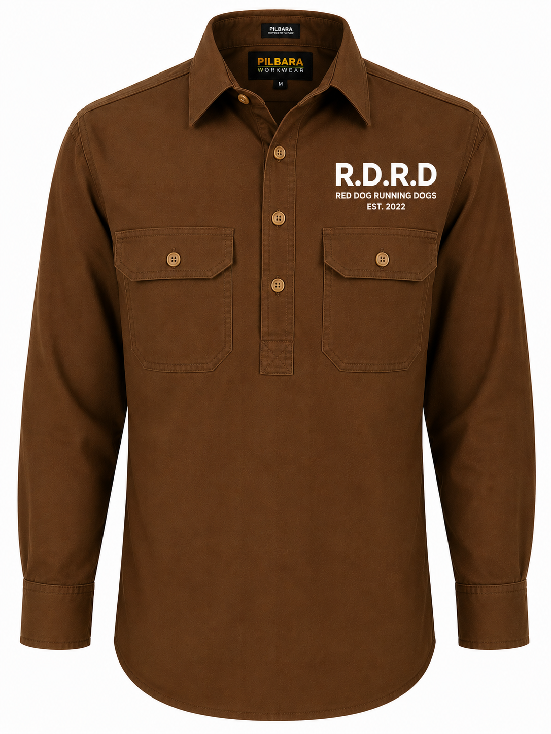 RDRD Pilbara Men's Closed Front L/S Shirt