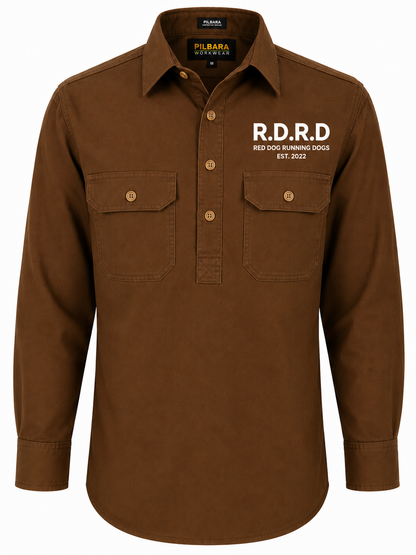 RDRD Pilbara Men's Closed Front L/S Shirt