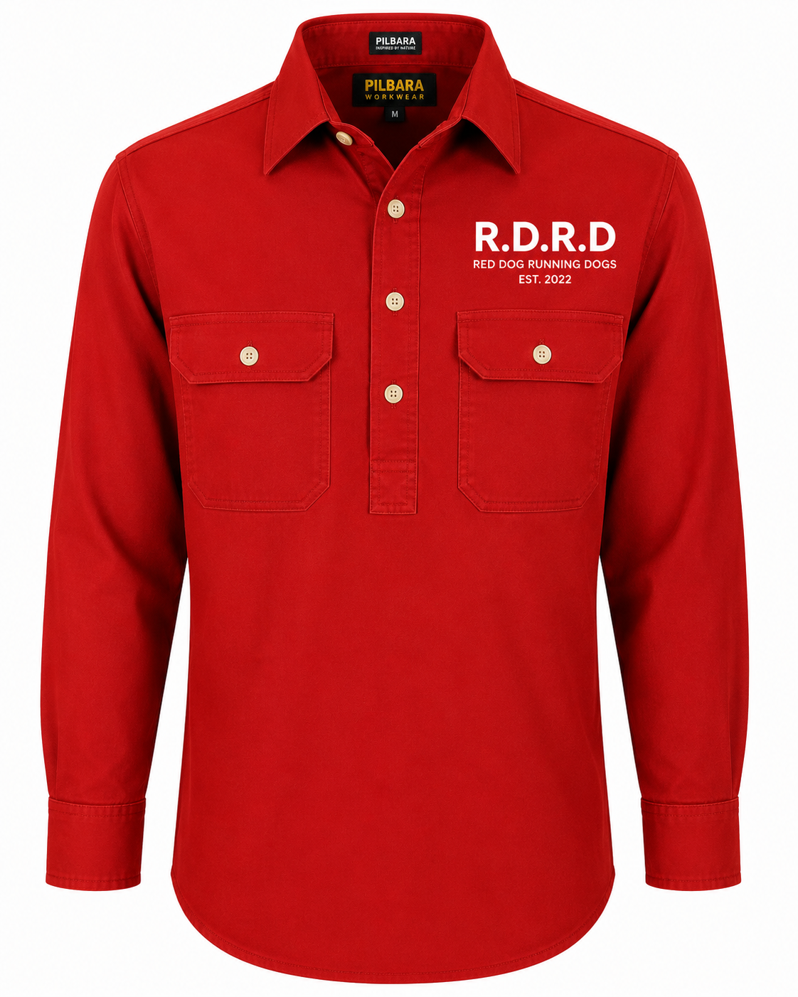 RDRD Pilbara Men's Closed Front L/S Shirt
