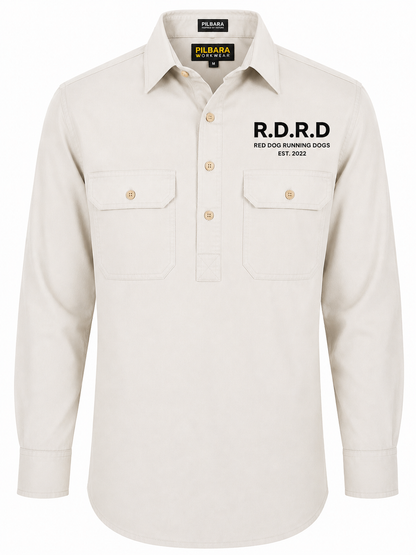 RDRD Pilbara Men's Closed Front L/S Shirt