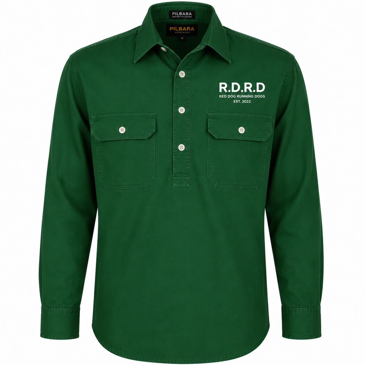RDRD Pilbara Men's Closed Front L/S Shirt