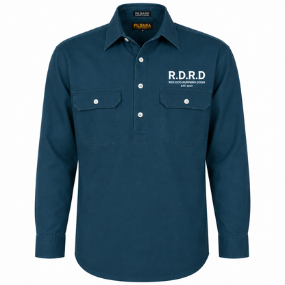 RDRD Pilbara Men's Closed Front L/S Shirt