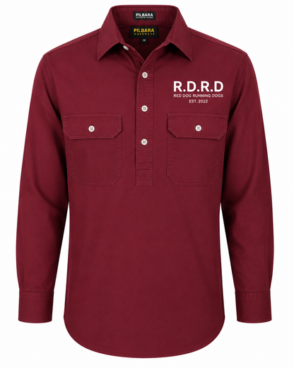 RDRD Pilbara Men's Closed Front L/S Shirt