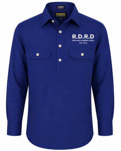 RDRD Pilbara Men's Closed Front L/S Shirt