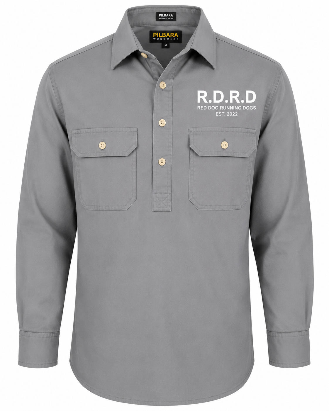RDRD Pilbara Men's Closed Front L/S Shirt