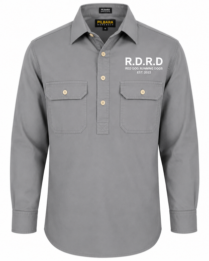 RDRD Pilbara Men's Closed Front L/S Shirt