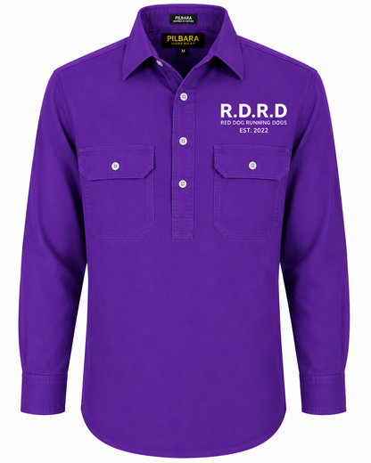 RDRD Pilbara Men's Closed Front L/S Shirt